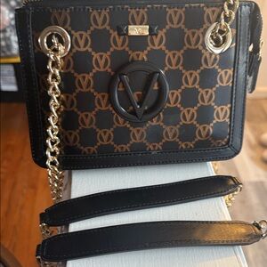 Valentino Black & Brown purse-photos show this great accessory for any occasion